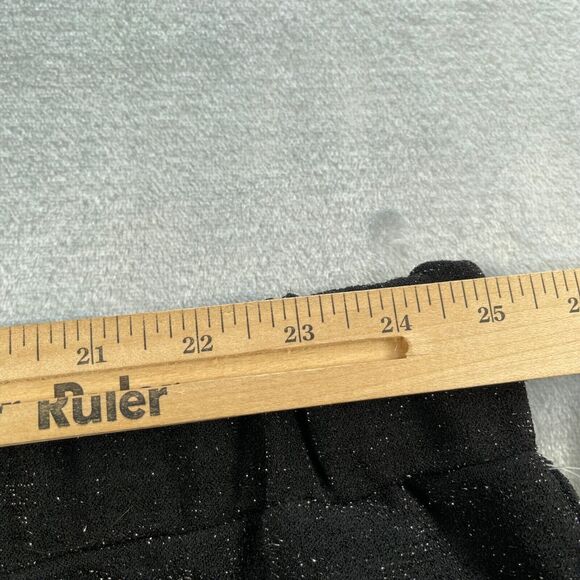 Liz Claiborne Pants Womens 2X Black Metallic Shimmer Cocktail Party Crepe - Picture 9 of 16